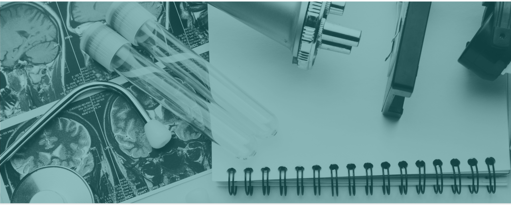 Achtergrond met daarin tools die gebruikt worden door Medex